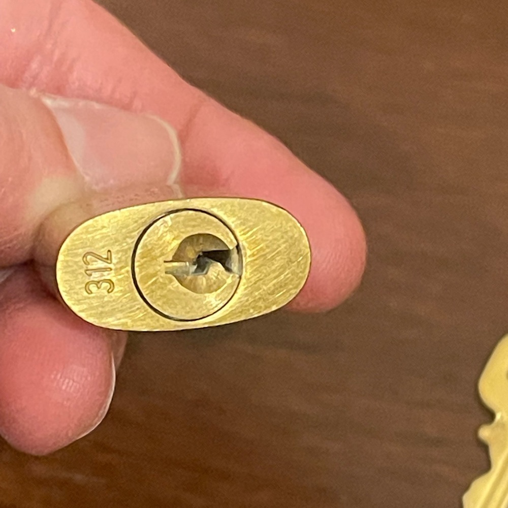 Louis Vuitton Brass Padlock and Key Set - Picture 8 of 8